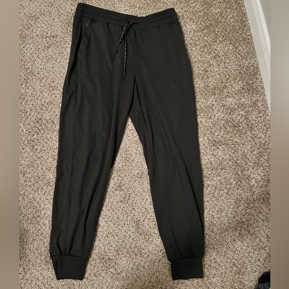 Dark gray drawstring joggers